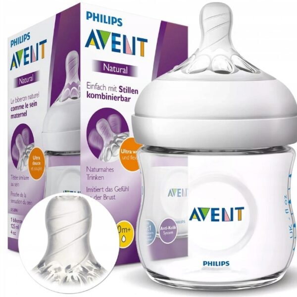 AVENT BIBERON NATURAL PLASTIQUE 0M+ SCF030/17 125ML
