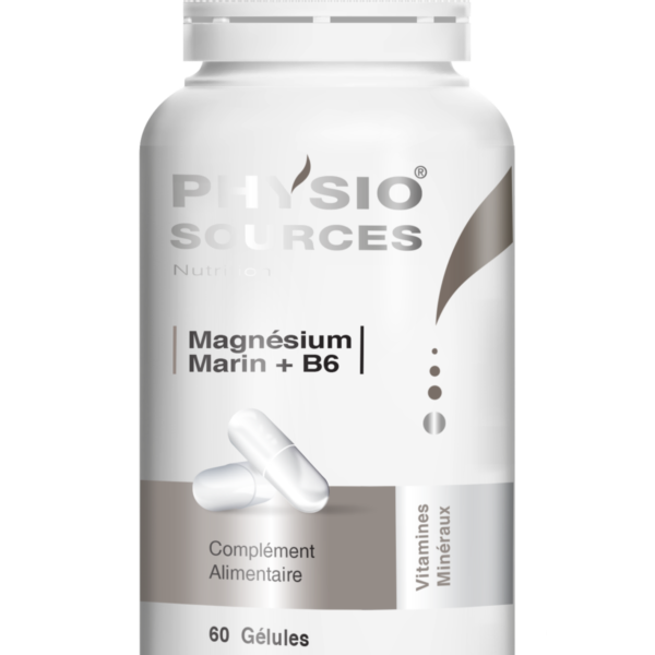 PHYSIOSOURCES MAGNESIUM MARIN + VIT B6, 60 gellules