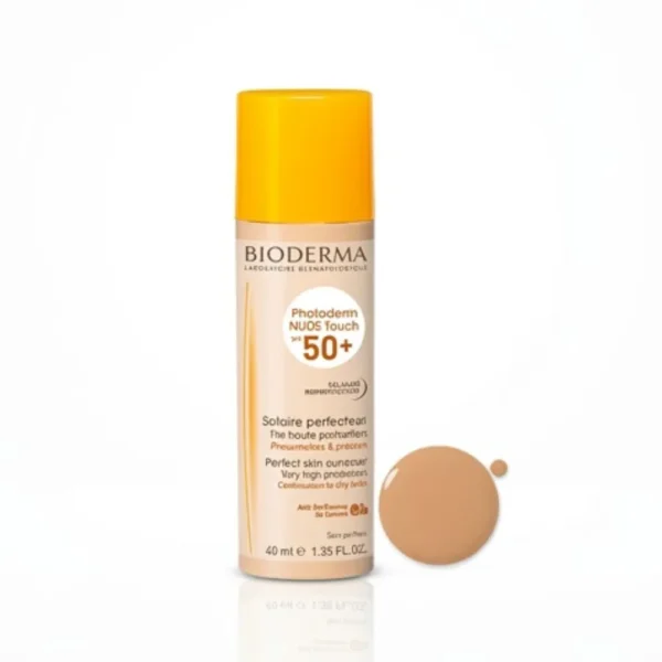 BIODERMA Photoderm NUDE Touch SPF 50+ Teinte Dorée, 40ml