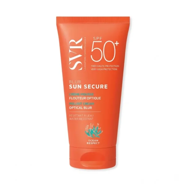 Crème solaire visage invisible SVR Sun Secure Blur SPF50+ effet flouteur._Bpharma tunisie