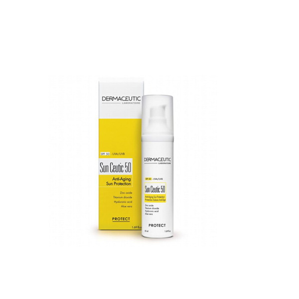 Crème solaire invisible SPF50+ DERMACEUTIC Sun Ceutic 50 ml pour visage et cou