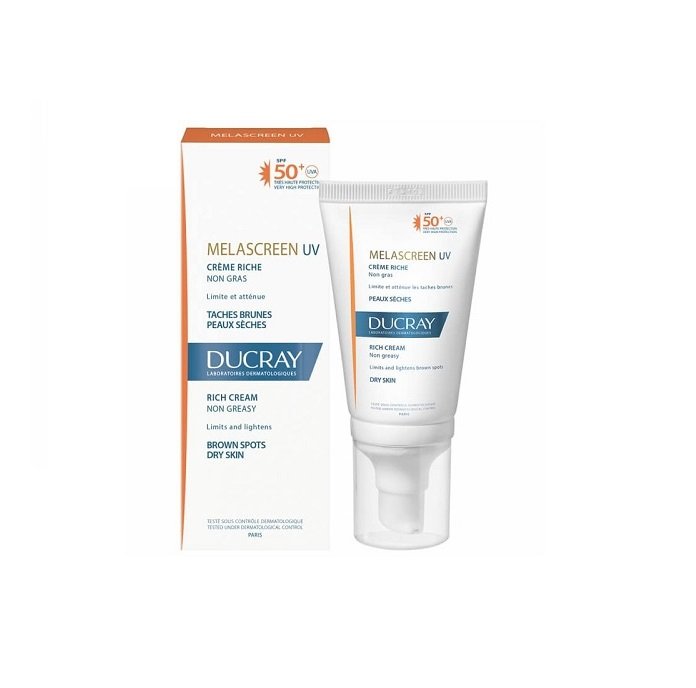 Ducray-MELASCREEN-UV-CREME-RICHE-SPF50-40ml.jpg Ducray melascreen UV crème riche SPF50+40ml – Image 1