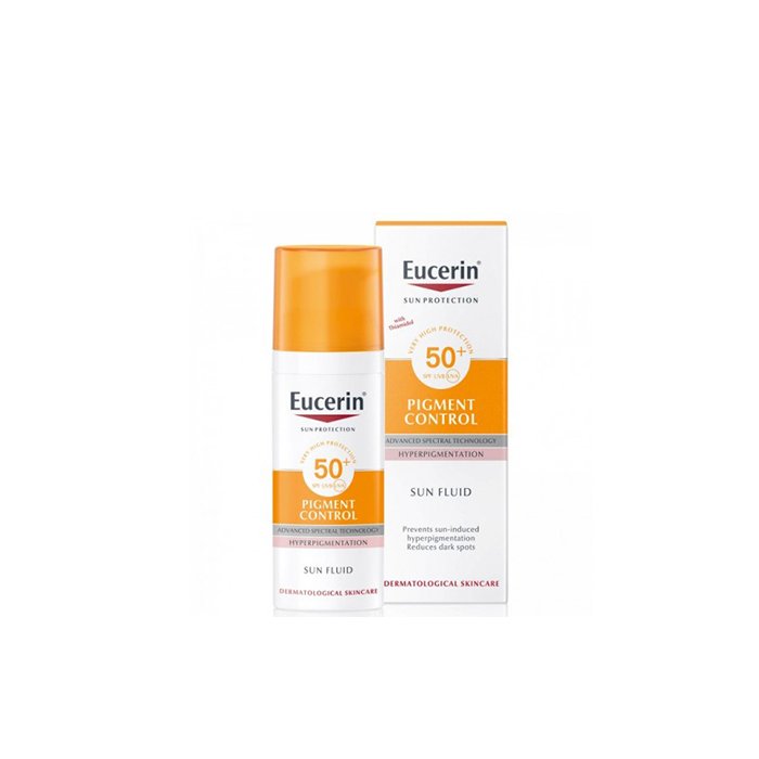 EUCERIN-PIGMENT-CONTROL-FLUID-SPF-50-SOLAIRE-ANTI-TACHES-50-ML-1.jpg EUCERIN PIGMENT CONTROL FLUID SPF 50 SOLAIRE ANTI TACHES, 50ML – Image 1