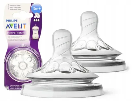 AVENT TETINE NATURAL 2PIECES 3M+ SCF043/27
