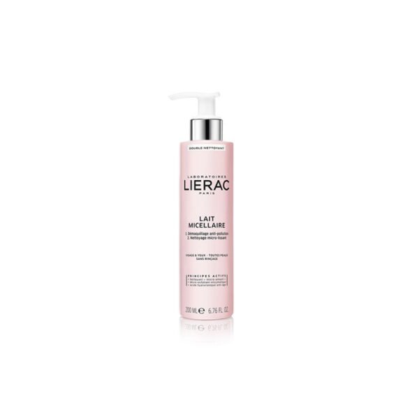 LIERAC LAIT MICELLAIRE DOUBLE NETTOYANT VISAGE ET YEUX - 200ml