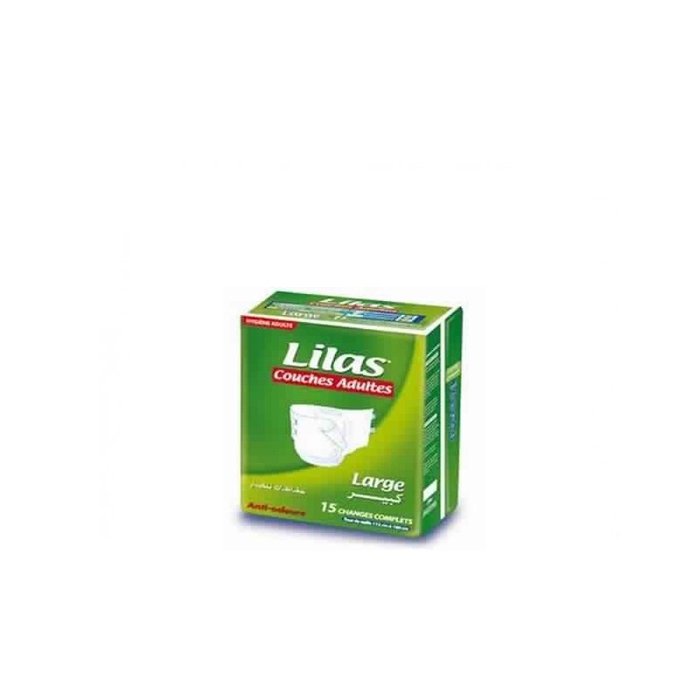 Lilas-Couches-Adultes-Confort-Protect-Large-15-pieces.jpg Lilas Couche BB 15-25 Kg Confort max actif pharmacie , 20 pièces – Image 1