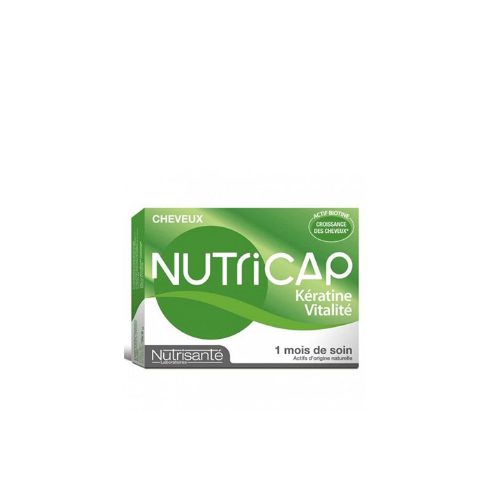 NUTRICAP-KERATINE-VITALITE-CHEVEUX-30-CAPSULES-1.jpg NUTRICAP KERATINE VITALITE CHEVEUX, 30 CAPSULES – Image 1