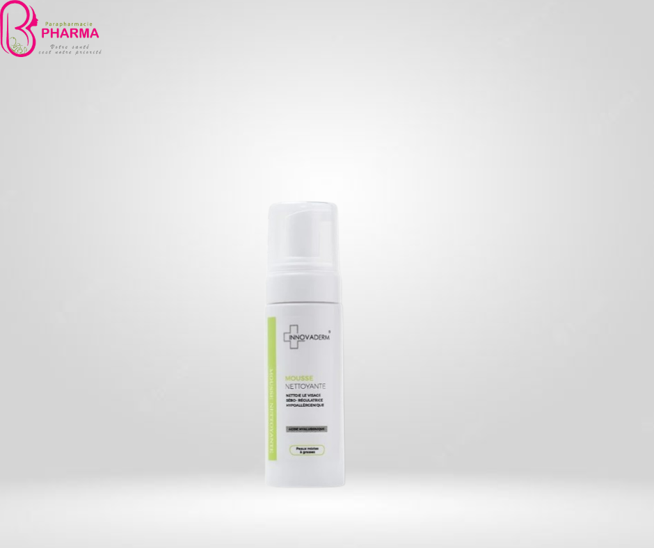 INNOVADERM MOUSSE NETTOYANTE PEAU MIXTE A GRASSE 150ML