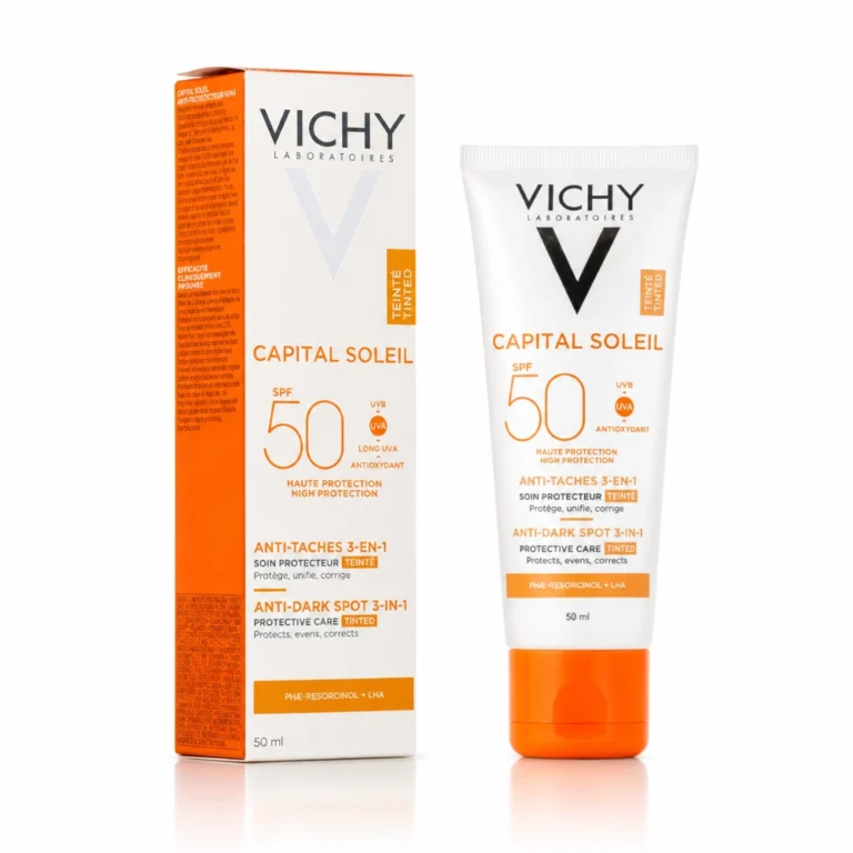 VICHY CAPITAL SOLEIL SOIN ANTI TACHES TEINTEE 3EN1 SPF50 50ML