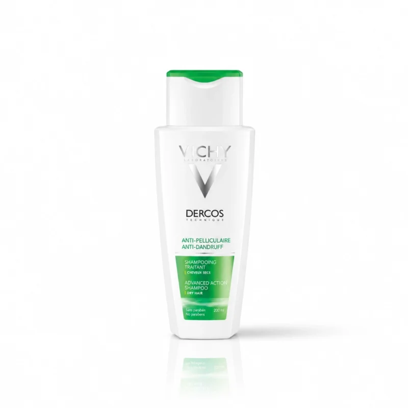 VICHY DERCOS ANTI-PELLICULAIRE SHAMPOOING TRAITANT CHEVEUX SECS 200ML