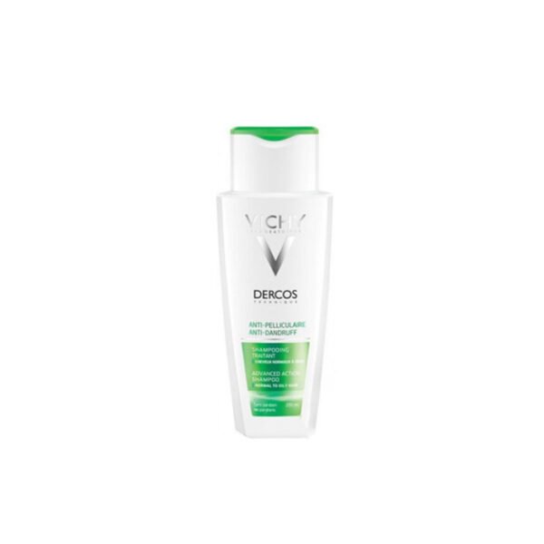 VICHY DERCOS Anti-Pelliculaire Shampooing Traitant Cheveux Normaux A Gras 200ml