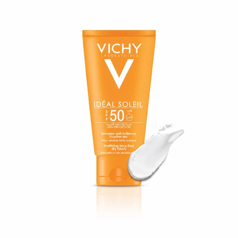 VICHY IDEAL SOLEIL Émulsion Toucher Sec SPF 50+, 50ml