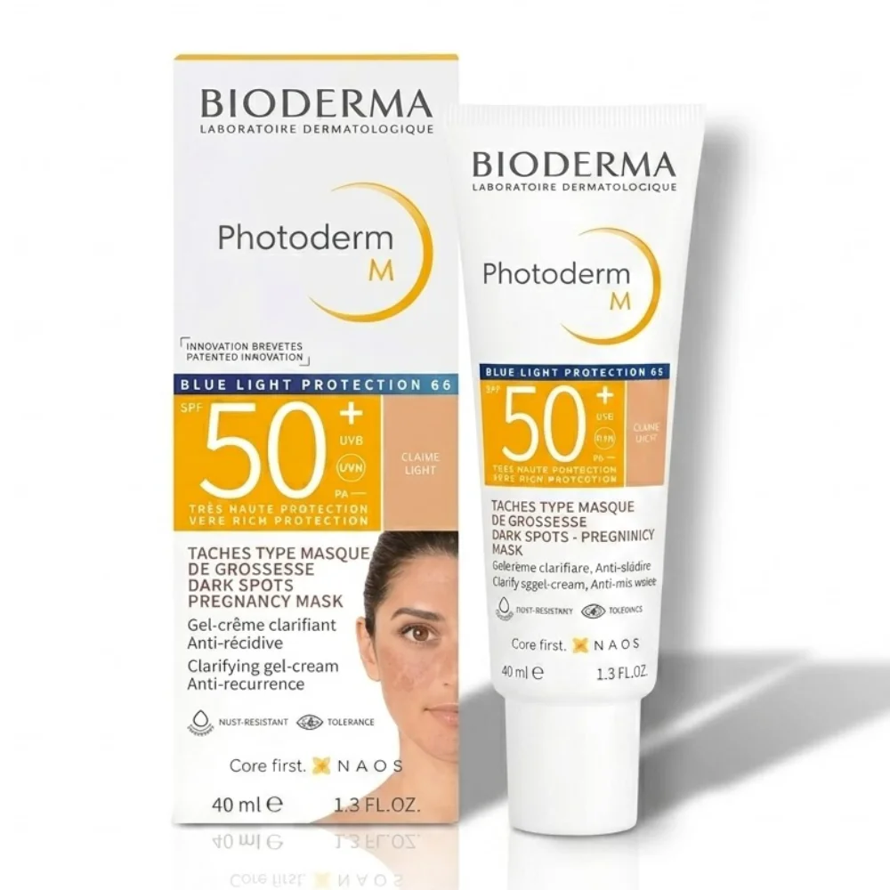 bioderma-photoderm-m-gel-creme-clarifiant-an-ti-recidive-teinte-claire-spf50-40ml BIODERMA PHOTODERM M GEL-CREME CLARIFIANT TEINTE CLAIRE SPF50+ 40ML – Image 1