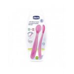 CHICCO 2 CUILLERE SILICONE, 6M+ – Image 2
