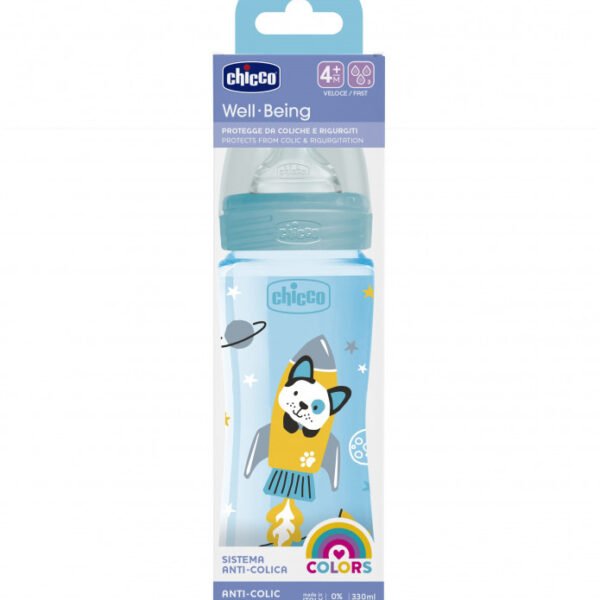 CHICCO BIBERON WELL-BEING TETINE SILICONE 4M+ 330ML
