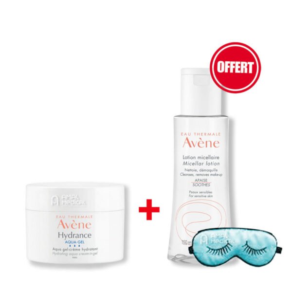 AVENE COFFRET AQUA GEL 50ML + LOTION MICELLAIRE 100ML OFFERT