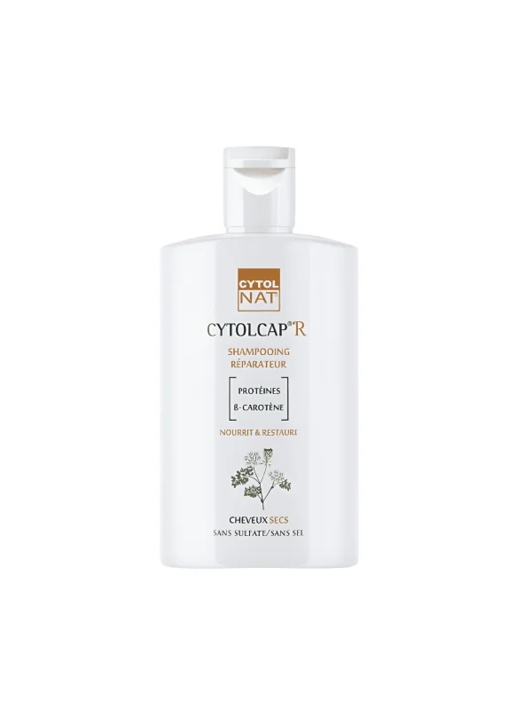 Shampooing réparateur CYTOLNAT CYTOLCAP R pour cheveux secs 200 ml