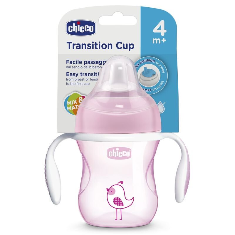 feeding-sipper-training-cup-200ml-4m-pink-6.jpg CHICCO TASSE TRANSITION 4 MOIS + FILLE 200 ML – Image 1