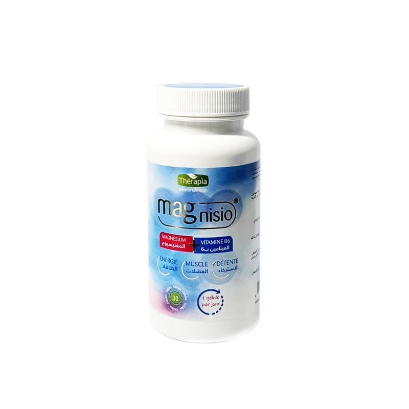 magnisio-therapia-30-gelules.jpg Therapia Magnisio 500, boite de 30 gélules. – Image 1