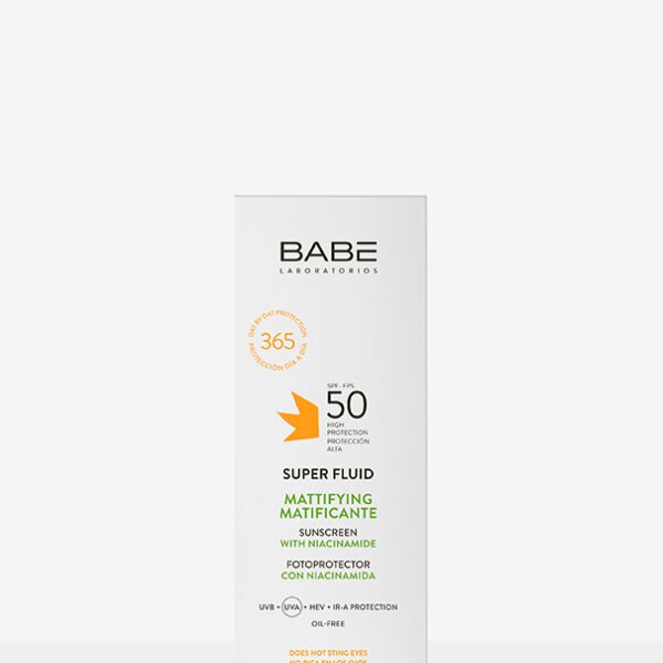 BABE FACIAL SUNSCREEN MATIFIANT SUPER FLUIDE SPF 50 + 50 ML