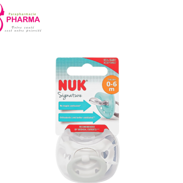 NUK SUCETTE SILICONE SIGNATURE 0-6 MOIS