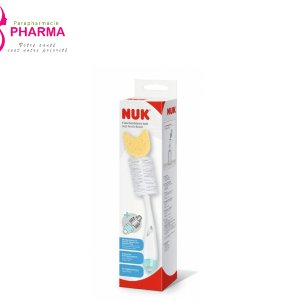 NUK GOUPILLON 2 EN 1 AVEC EMBOUT ÉPONGE