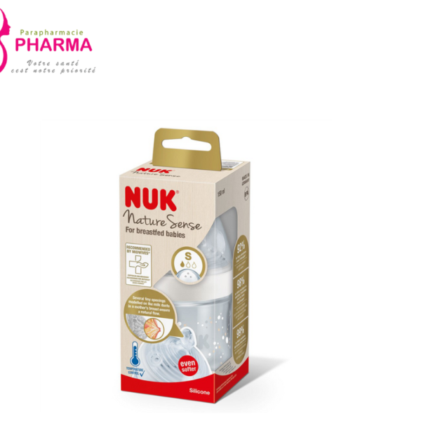 NUK BIBERON NATURE SENSE PLASTIQUE 0-6M 150ML