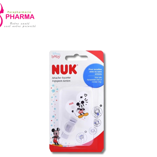 NUK - ATTACHE SUCETTE MICKEY DUO RUB