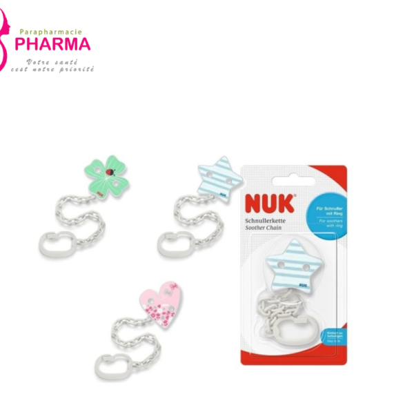 NUK Attache Sucette Avec Chaîne