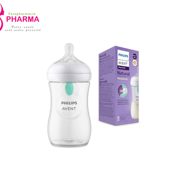 AVENT BIBERON NATUREL VALVE AIR FREE 1M+ 260ML