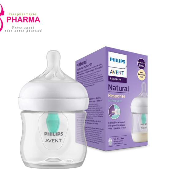 AVENT BIBERON NATUREL VALVE AIR FREE 0M+ 125ML