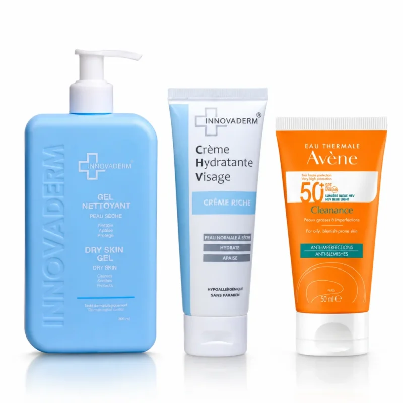 Pack Hydra Douceur – Routine Peau Sèche Innovaderme_Bpharma tunisie