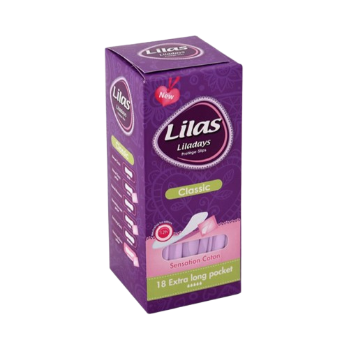 Protège-slips Lilas Extra Long Pocket 18 pièces sensation coton protection 12h