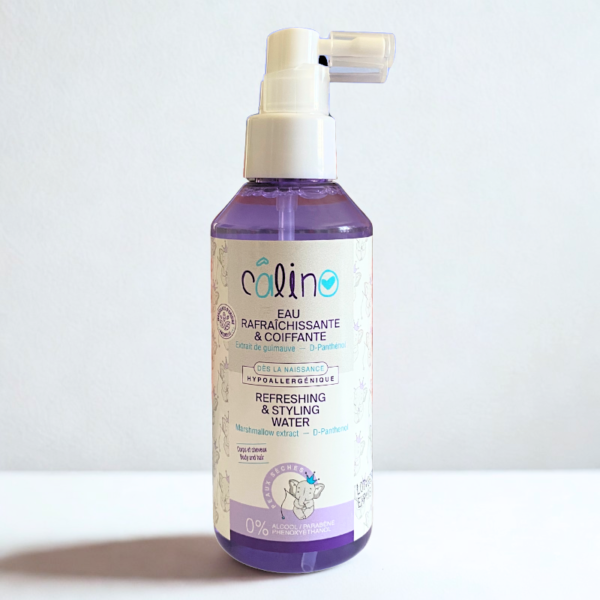 Eau rafraîchissante et coiffante bébé Calino 150ml – pour une peau douce et des cheveux faciles à coiffer
