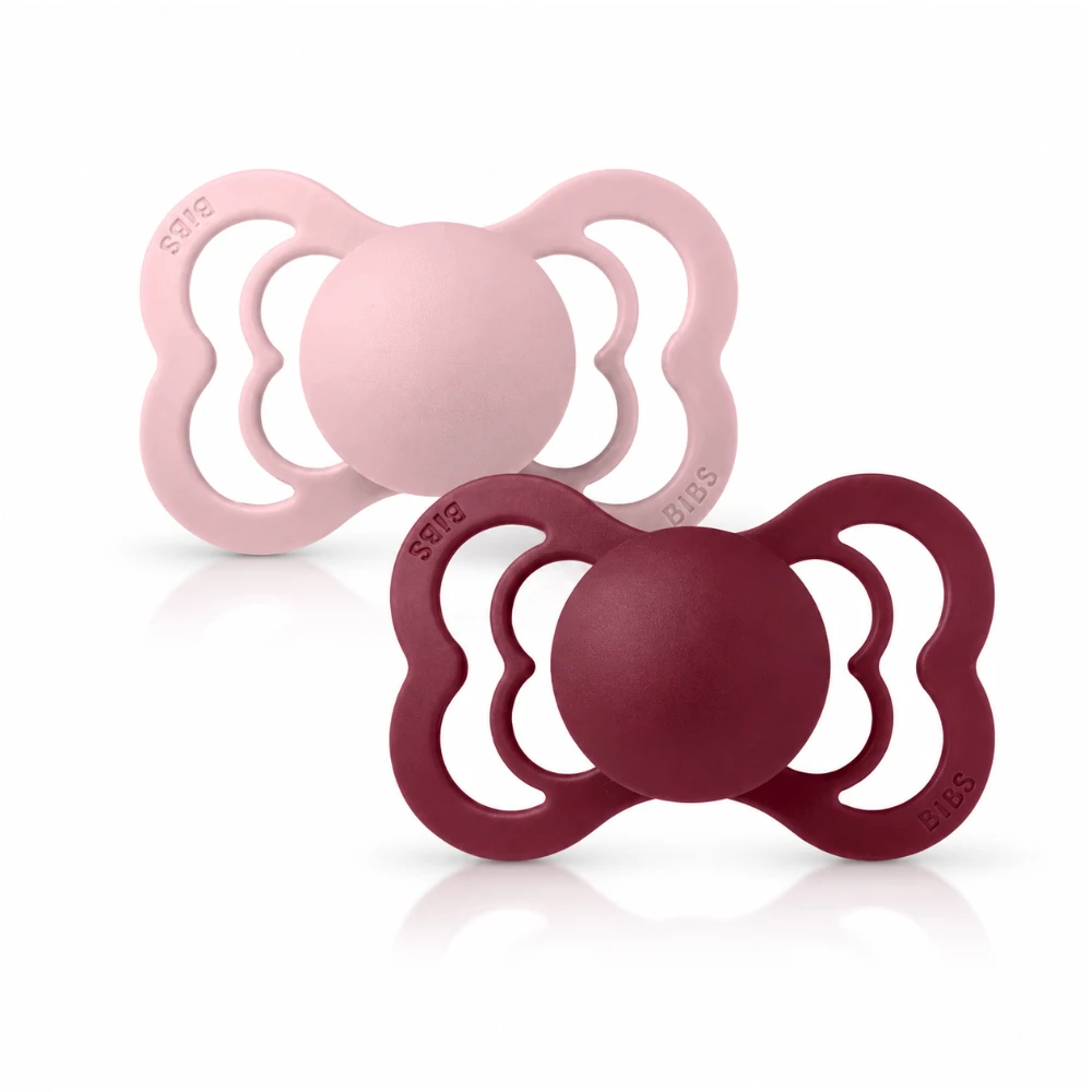 BIBS 2 Sucettes Supreme Pacifier Pink Plum Elderberry Size 2 BIBS 2 Sucettes Supreme Pacifier Pink Plum Elderberry Size 2