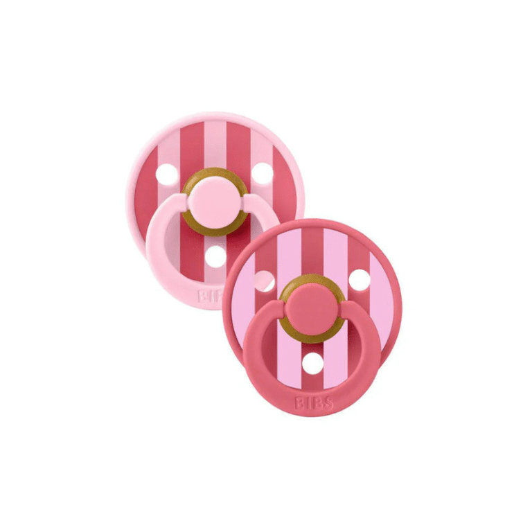 BIBS 02 sucettes natural rubber Baby Pink Coral taille 1