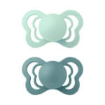 BIBS 2 Sucettes Couture Pacifier Nordic Mint Island Sea Size 2