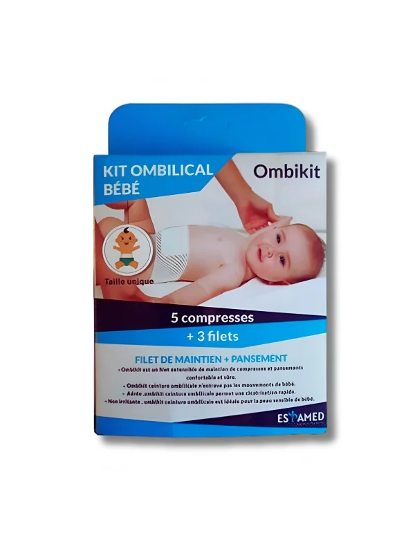 ESPAMED KIT OMBILICAL BEBE 5 COMPRESSES + 3 FILETS