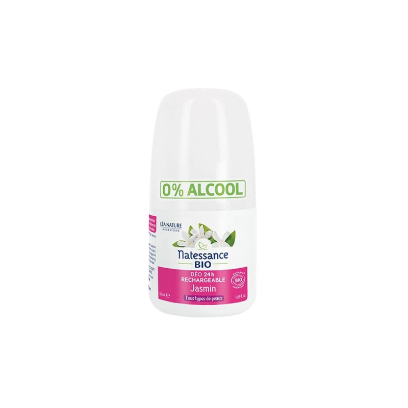 Déodorant Natessance Jasmin 24h, protection naturelle et douce