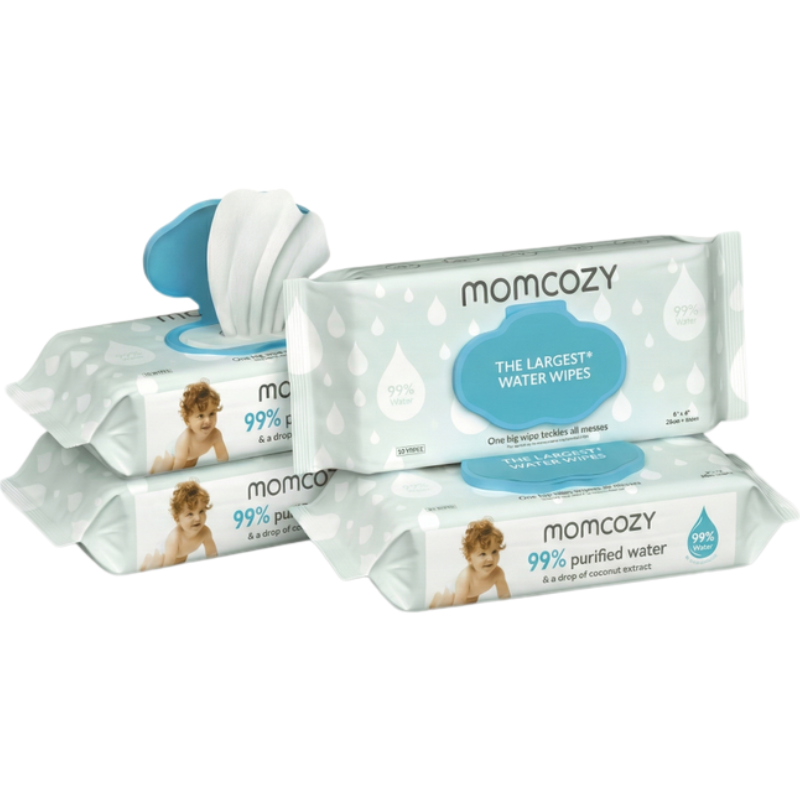 Momcozy Lingettes – Nettoyage Doux, Naturel et Ultra-Pratique pour Bébé