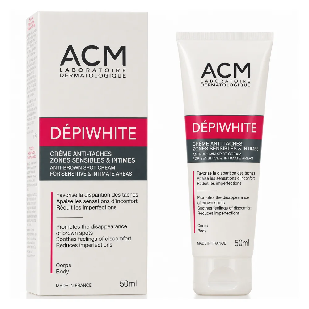 ACM DEPIWHITE CREME ANTI TACHES ZONES SENSIBLES ET INTIMES 50ML ACM DEPIWHITE CREME ANTI TACHES ZONES SENSIBLES ET INTIMES 50ML_Bpharma tunisie