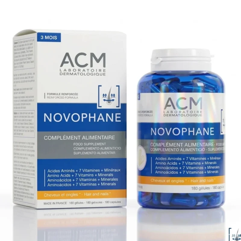 ACM NOVOPHANE CHEVEUX ET ONGLES 180 GELULES_Bpharma tunisie
