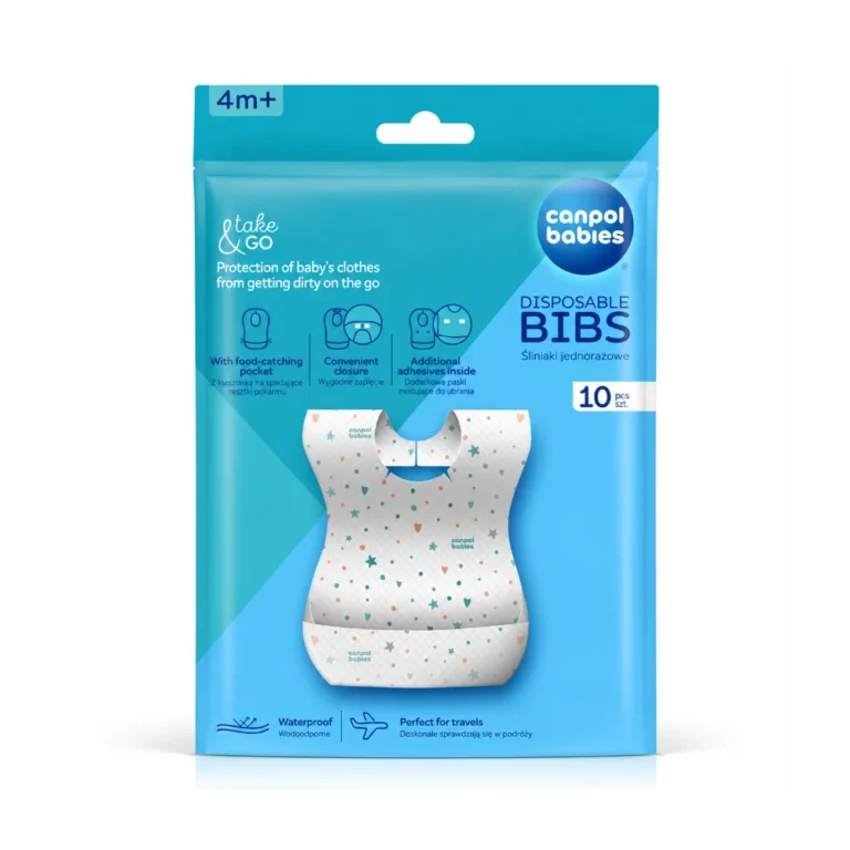 Bavoir Imperméable Jetable avec Poche 10P