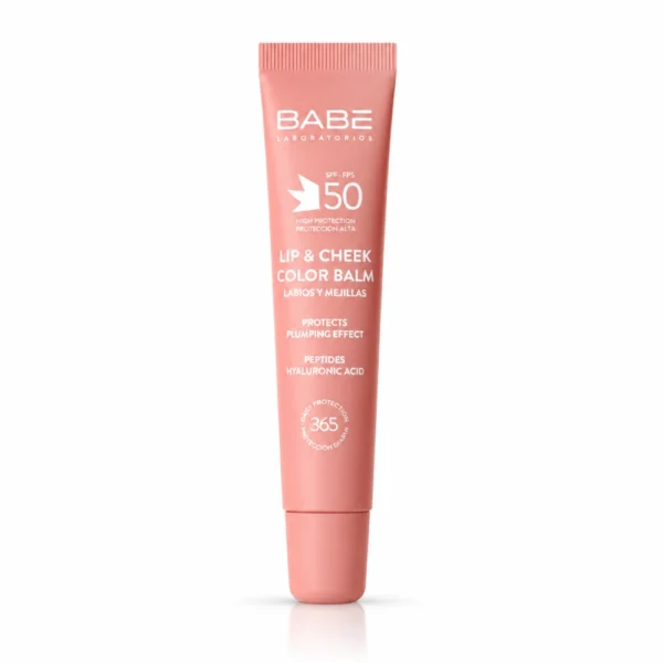 BABE LIP & CHEEK COLOR BAUME A LEVRES REPULPANT SPF50 ROSE 20ML