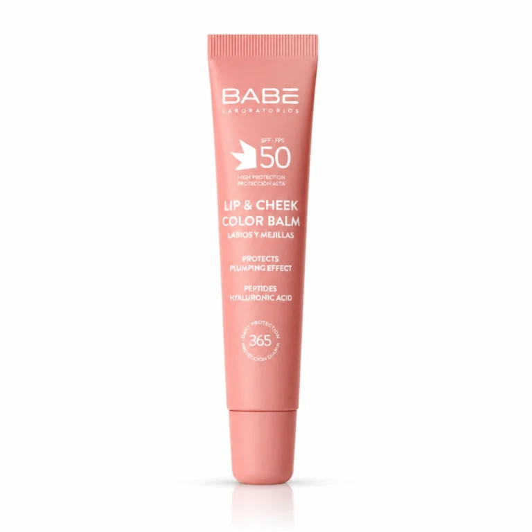 BABE LIP & CHEEK COLOR BAUME A LEVRES REPULPANT SPF50 ROSE 20ML
