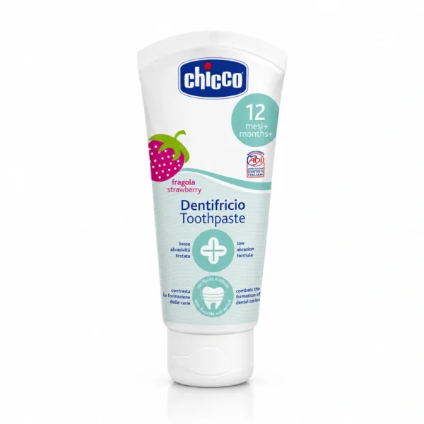 CHICCO DENTIFRICE FRAISE SANS FLUOR 12M+ 50ML