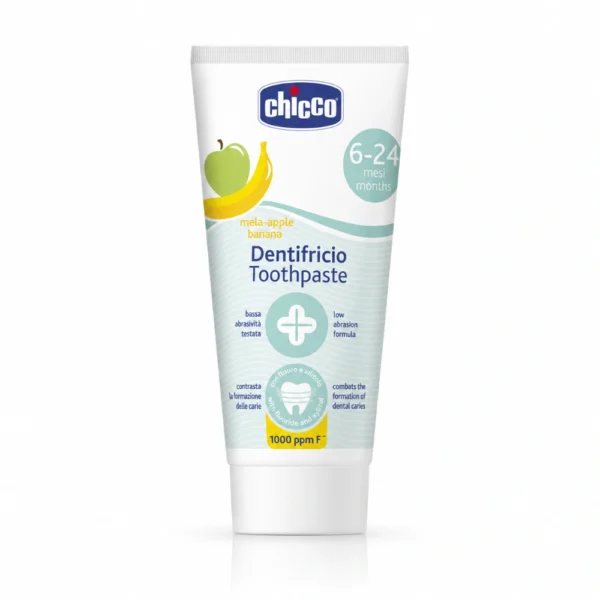 CHICCO DENTIFRICE POMME BANANE SANS FLUOR 6-24M 50ML
