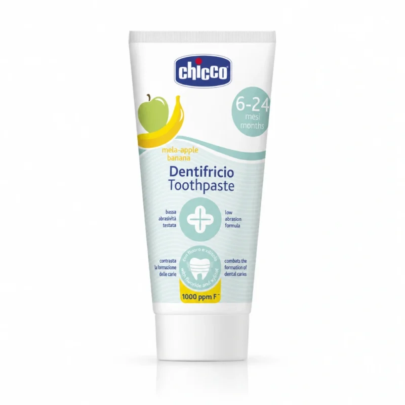 CHICCO DENTIFRICE POMME BANANE SANS FLUOR 6-24M 50ML