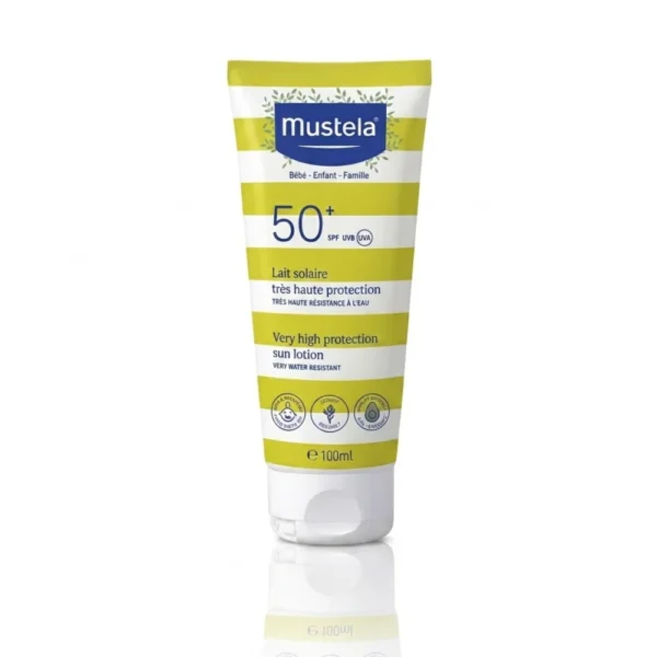 mustela-lait-solaire-tres-haute-protection-spf50-100ml_Bpharma tunisie
